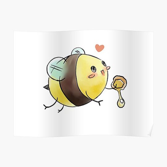 Discover sweet bee Premium Matte Vertical Poster