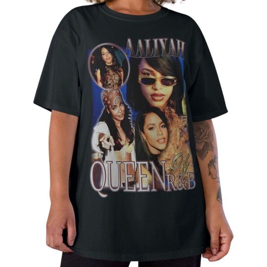 Discover Aaliyah Graphic Tee - Vintage Style 90s