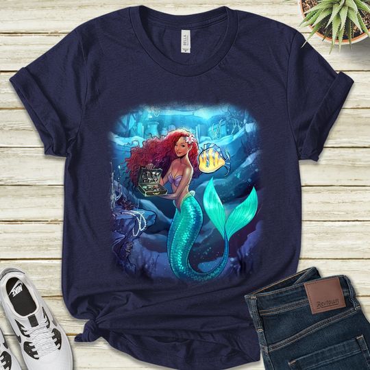 Discover Little Mermaid,Black Girl Magic Shirt, Black Queen Shirt