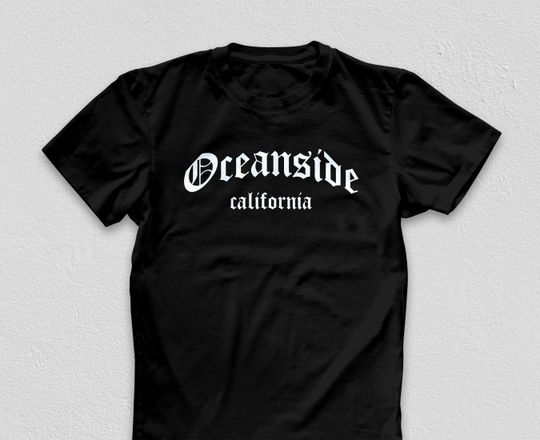 Discover Oceanside California Olde English Shirt, San Diego, Multiple Colors,