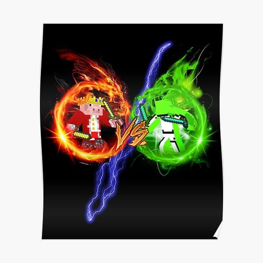 Discover Dream vs Technoblade Premium Matte Vertical Poster