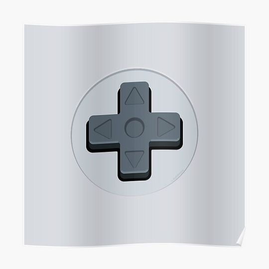 Discover Controller D-pad Premium Matte Vertical Poster