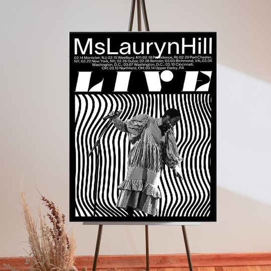 Discover Music poster art Lauryn Hill Poster