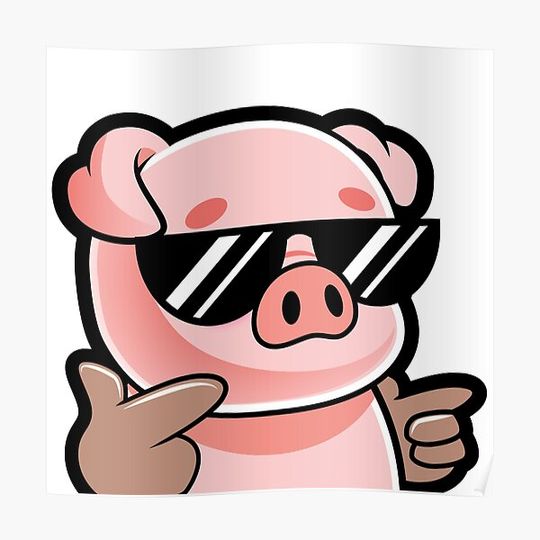 Discover Cool pig Premium Matte Vertical Poster