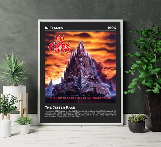 Discover In Flames Poster | The Jester Race Album Poster