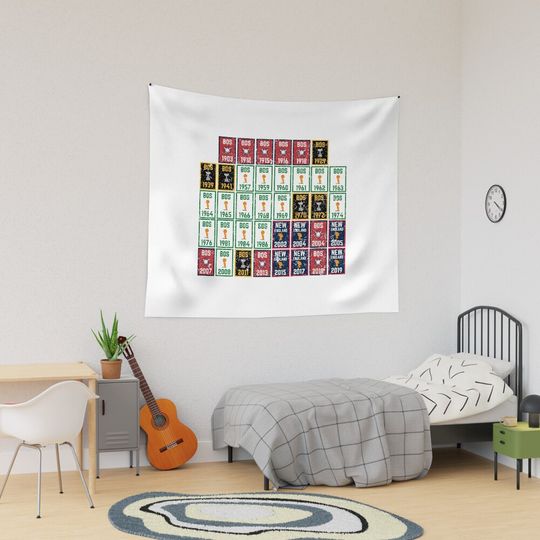 Discover Fan of Fenway City Champions New England Boston Sports Championship Banner Title Tapestry