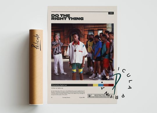 Discover Do the Right Thing Poster | Spike Lee | Minimalist Movie Poster