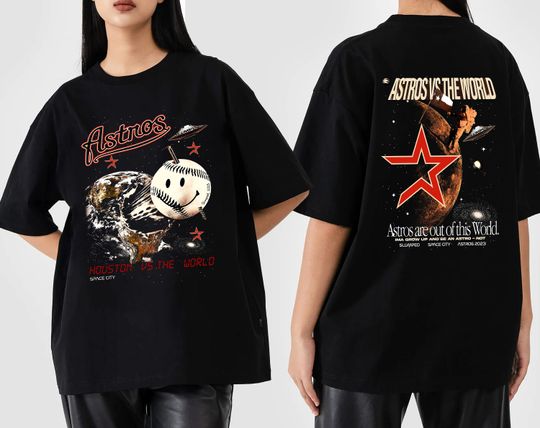 Discover Houston Space City Baseball Shirt, Astros vs The World Shirt, Fashion Shirt, Unisex Tee/Hoodie/Kid/Adult