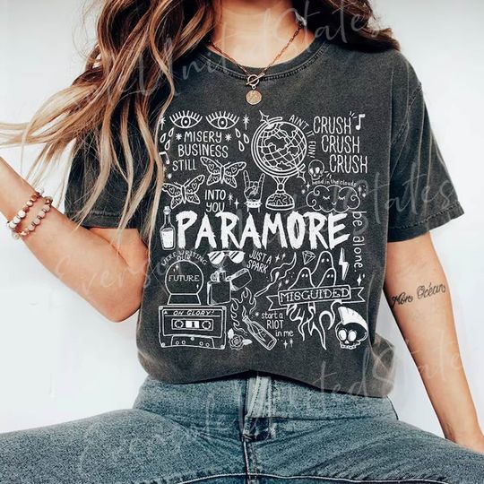 Discover Paramore Doodle Art Shirt, Vintage Paramore Album Lyric Merch