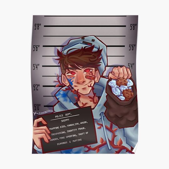 Discover Skeppy Mugshot Premium Matte Vertical Poster