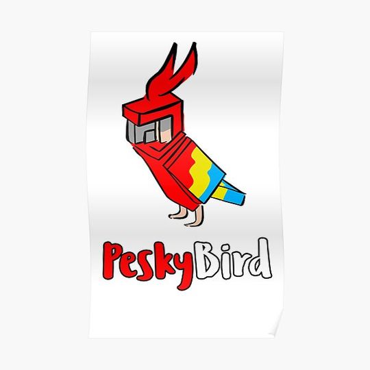 Discover Pesky Bird Hermitcraft Premium Matte Vertical Poster