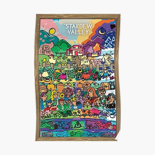 Discover Stardew Valley - Indie Game Premium Matte Vertical Poster