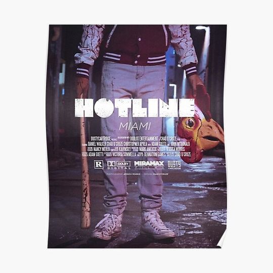 Discover Hotline Miami poster Premium Matte Vertical Poster