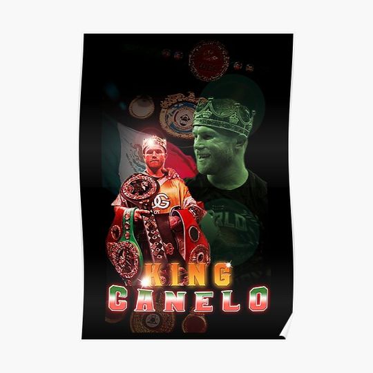 Discover KING CANELO BOOTLEG Premium Matte Vertical Poster