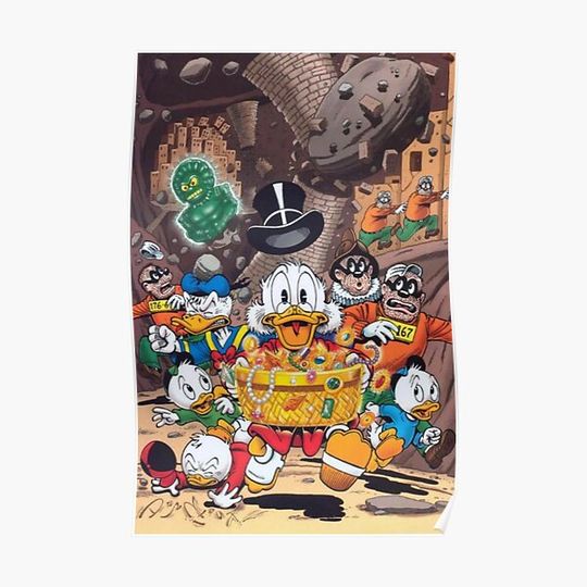 Discover Scrooge McDuck Premium Matte Vertical Poster