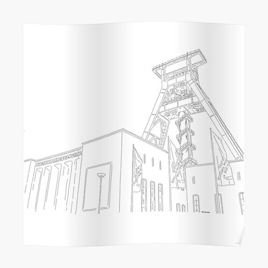 Discover Colliery in Bochum Premium Matte Vertical Poster