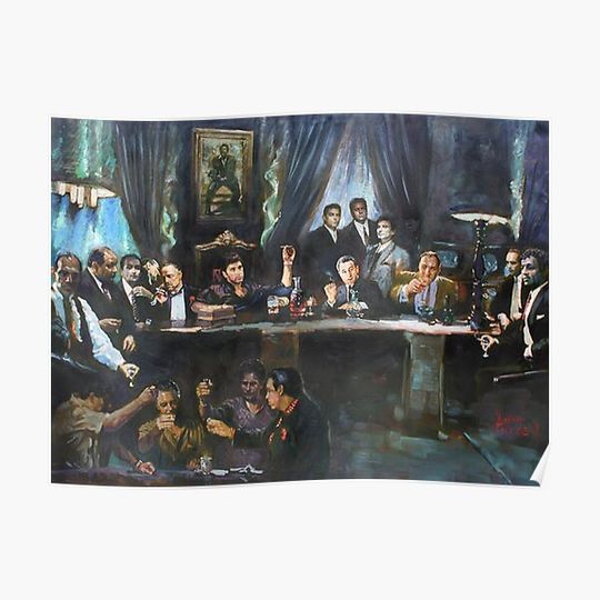 Discover Fallen Last Supper Bad Guys Poster Premium Matte Vertical Poster