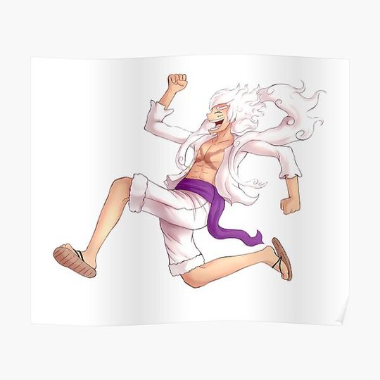 Discover Luffy Gear 5 Premium Matte Vertical Poster