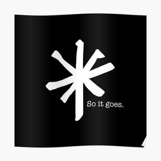 Discover Vonnegut Astrix So It Goes Premium Matte Vertical Poster
