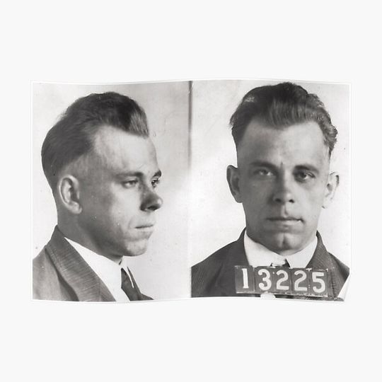 Discover John Dillinger Mugshot Premium Matte Vertical Poster