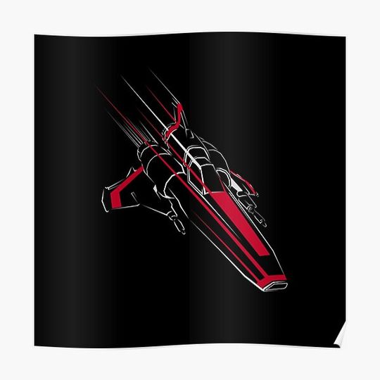 Discover Battlestar Galactica Viper Premium Matte Vertical Poster