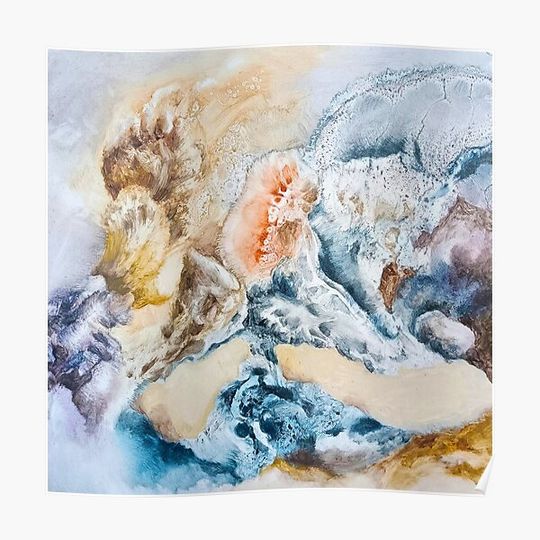 Discover Coral reef oil painting art Premium Matte Vertical Poster