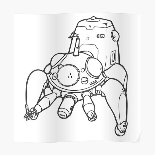 Discover Tachikoma v.3 Premium Matte Vertical Poster