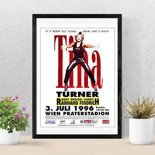 Discover Tina Turner Concert Poster and Tour Memorabilia