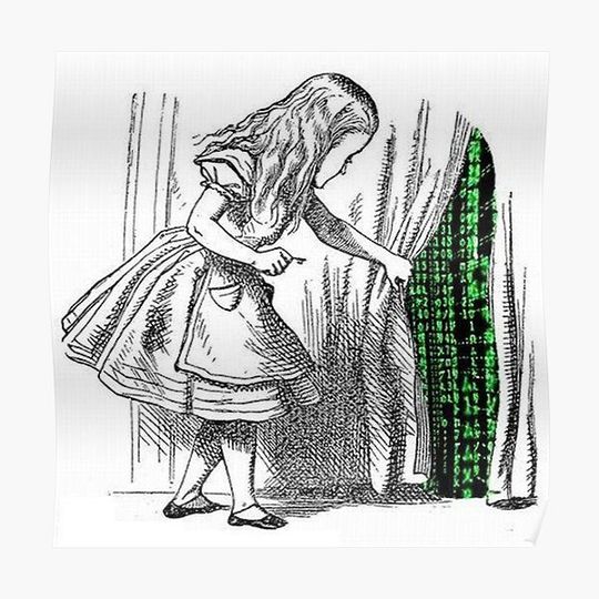 Discover Alice in matrix Premium Matte Vertical Poster