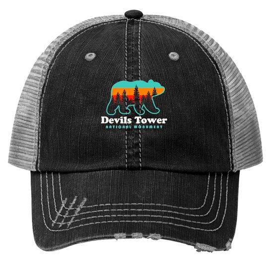 Discover Devils Tower Devils Tower National Monument Wyoming Black Hills Trucker Hats