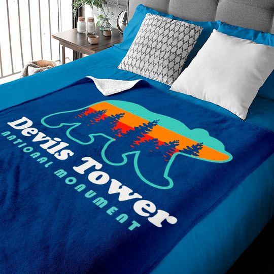 Discover Devils Tower Devils Tower National Monument Wyoming Black Hills Baby Blankets