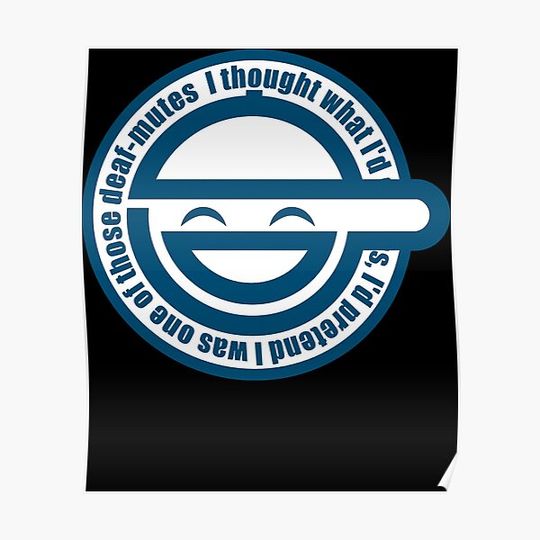 Discover Laughing Man - GHOST IN THE SHELL Premium Matte Vertical Poster