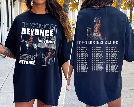 Discover Renaissance Tour 2023 2sidesShirt, Beyonce New Album, Beyonc 2023 Tour Merch
