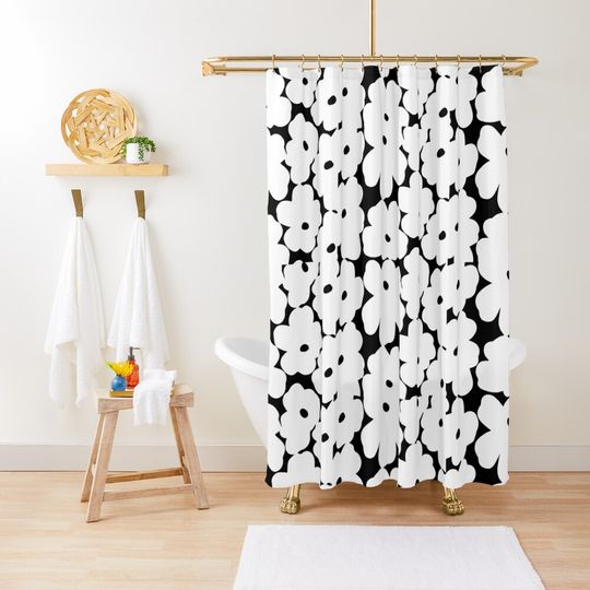 Discover Warhol flowers Shower Curtain