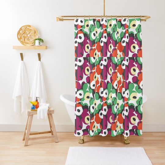 Discover Unikko (1964), Maija Isola Unikko nega Shower Curtain
