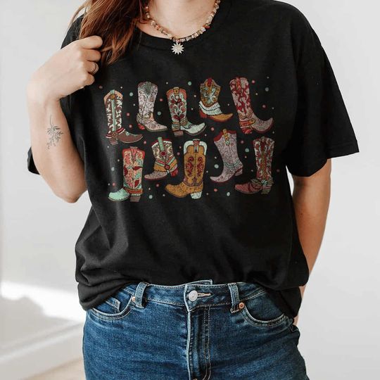 Discover Cowgirl Boots Shirt, Country Concert Tee