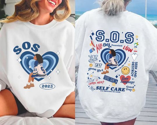 Discover SZA SOS Full Tracklist Sweatshirt, Good Days Graphic Tee, Vintage SZA Sweatshirt, Sos Tour 2023 Shirt