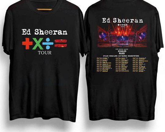 Discover Edd Sheerran Mathematicss Tour 2023 Merch Shirt
