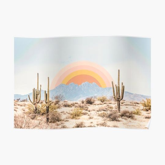 Discover Arizonna Sunrise Premium Matte Vertical Poster
