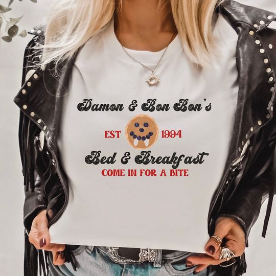 Discover TVD Damon & Bonnie Merch Shirt