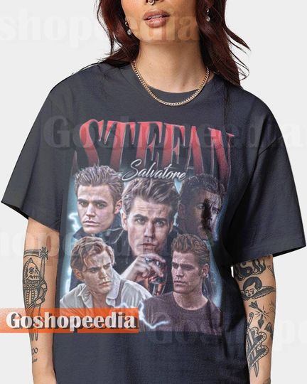 Discover Limited Stefan Salvatore Shirt Vintage Horror Team Stefan Salvatore Tshirt