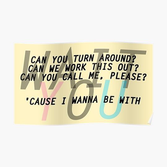 Discover Maroon 5 - Wait (Version 2) Premium Matte Vertical Poster