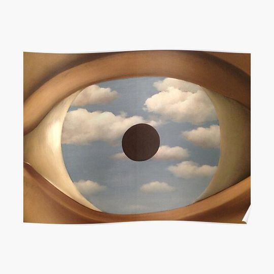 Discover Rene Magritte Poster, Faux Mirror Print, Rene Premium Matte Vertical Posters