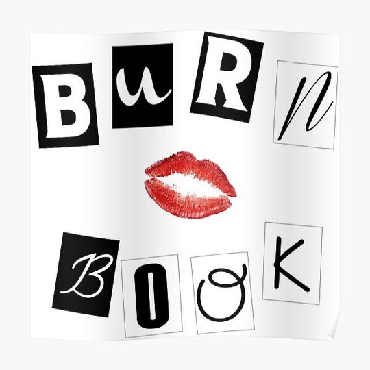 Discover Mean Girls - Burn Book Premium Matte Vertical Poster
