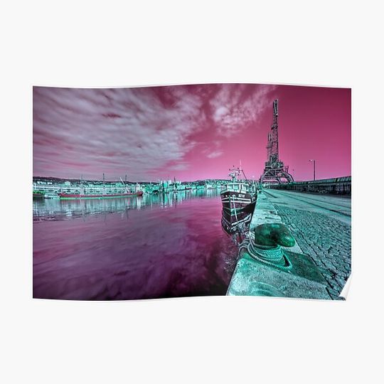 Discover Pink Rijeka Premium Matte Vertical Poster