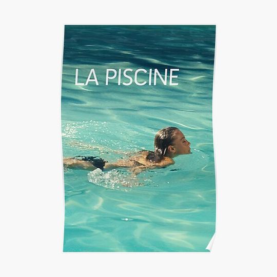 Discover la piscine blu ray Premium Matte Vertical Poster