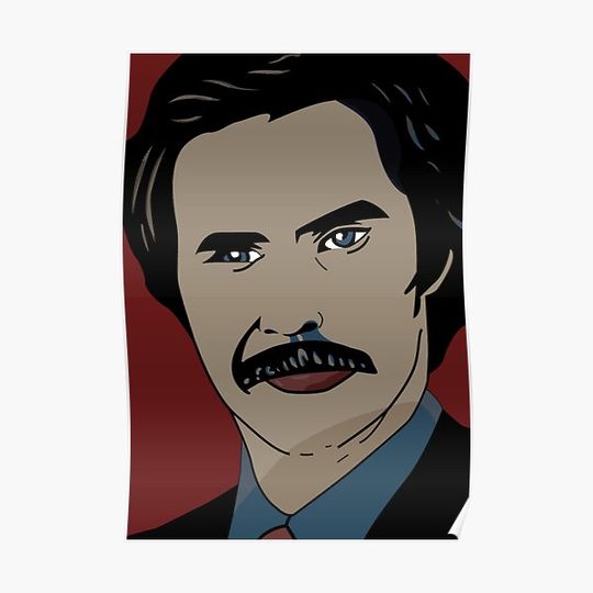 Discover Anchorman 2 - Ron Burgundy Premium Matte Vertical Poster