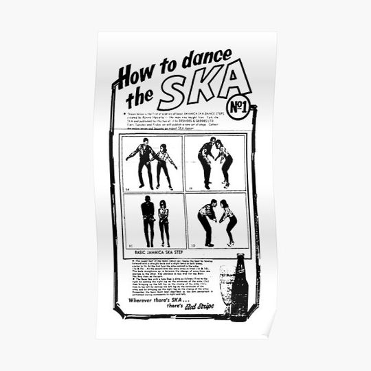 Discover Jamaica Ska Dance Number One Premium Matte Vertical Poster
