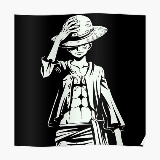 Discover one piece monkey d luffy Premium Matte Vertical Poster