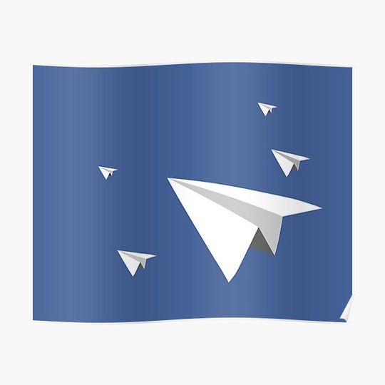 Discover Paper Plane Fleet Premium Matte Vertical Poster